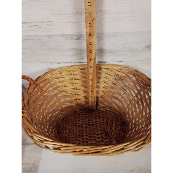 Farmhouse Small Decorative Medium Size Basket With Handles - Picture 12 of 13